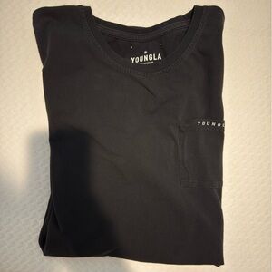 YoungLA Large Black Pocket Crew Tee